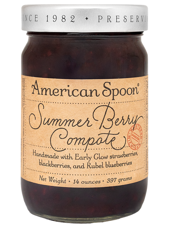Load image into Gallery viewer, Jar of American Spoon Summer Berry Compote on a white background