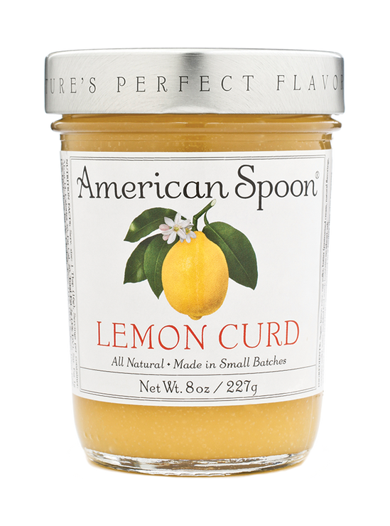Load image into Gallery viewer, Jar of American Spoon Lemon Curd on a white background