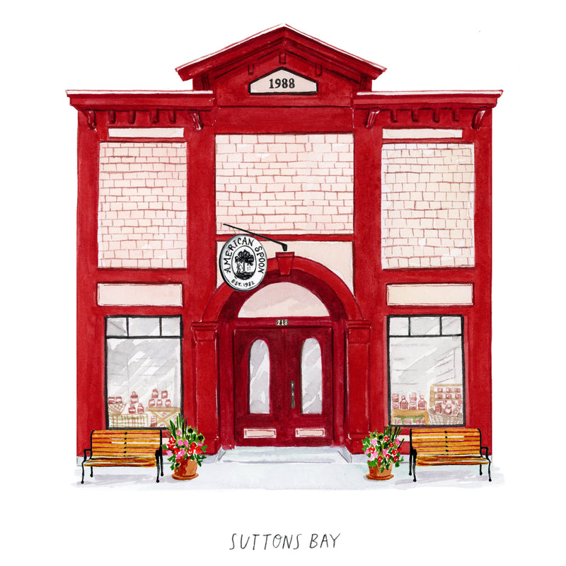 Illustration of  store front