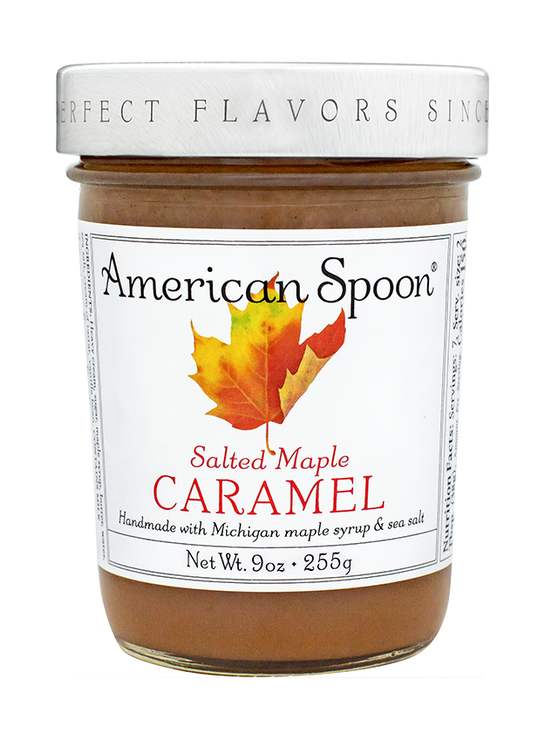 Load image into Gallery viewer, A jar of Salted Maple Caramel
