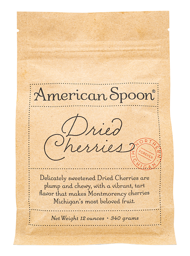 a 12 oz bag of dried tart cherries