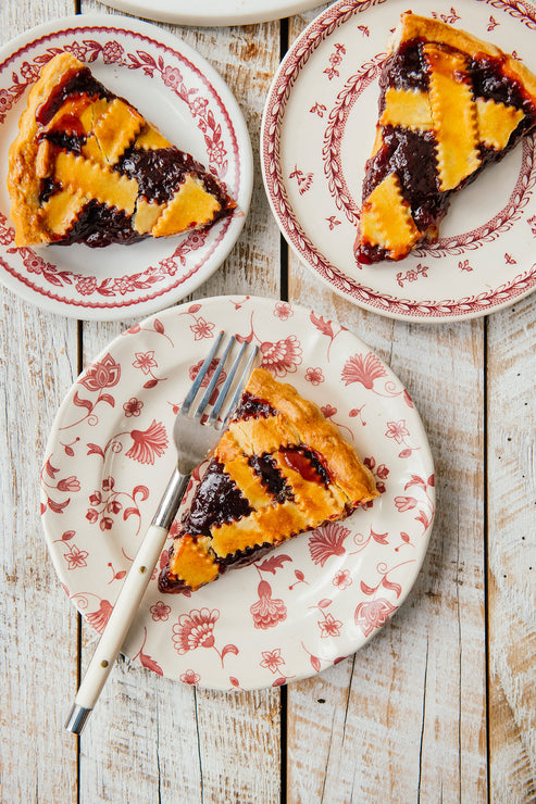 Load image into Gallery viewer, Slices of homemade cherry pie on plates
