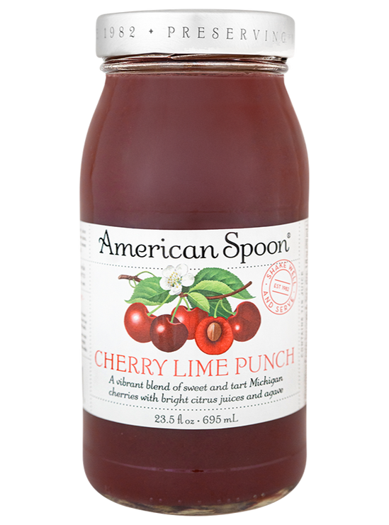 Load image into Gallery viewer, a 23.5 fl oz jar of cherry lime punch
