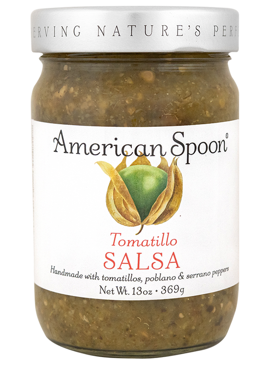 Load image into Gallery viewer, A jar of American Spoon Tomatillo Salsa
