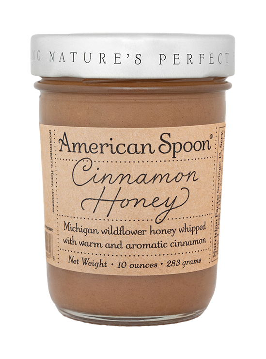 Load image into Gallery viewer, Jar of American Spoon Cinnamon Honey on a white background
