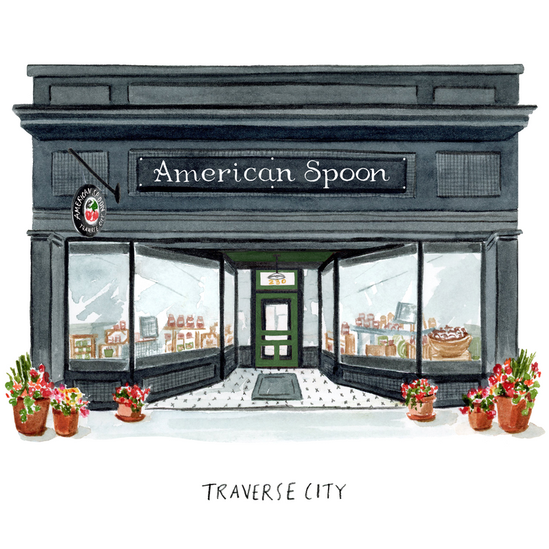 Illustration of  store front