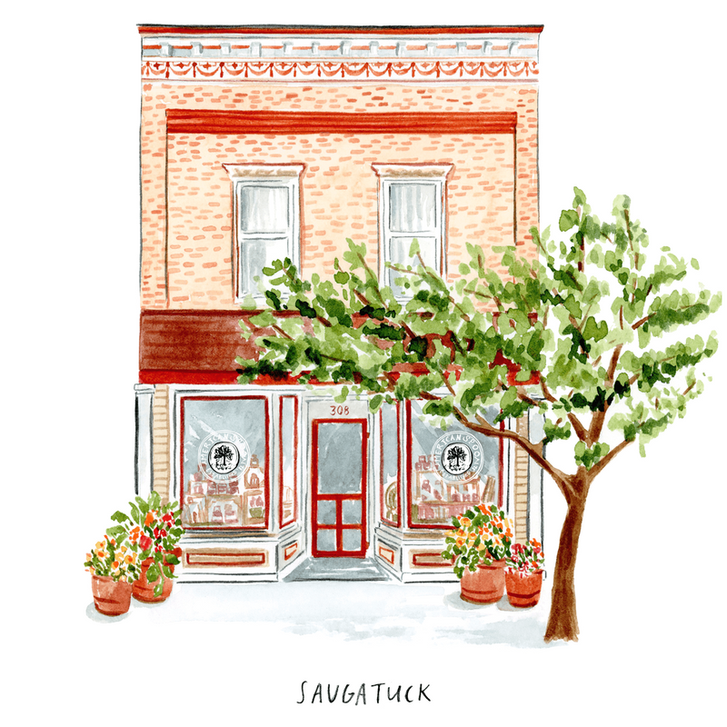 Illustration of  store front