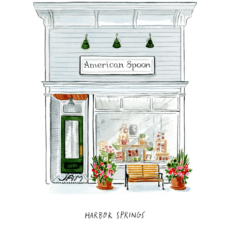 Illustration of  store front
