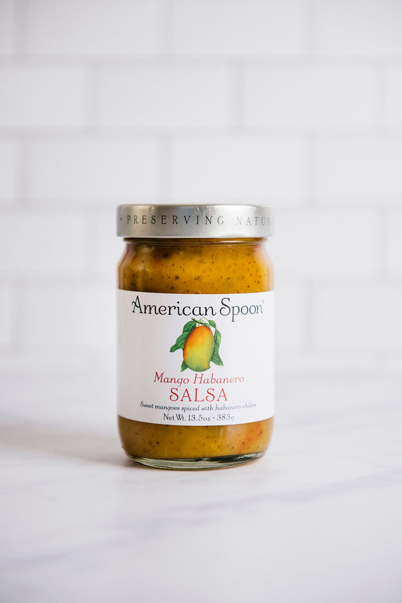A jar of Mango Habanero Salsa