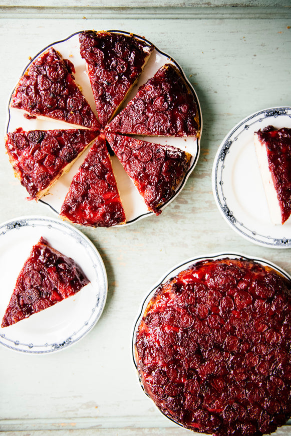 Cherry upside down cake made with Fruit Perfect Sour Cherries