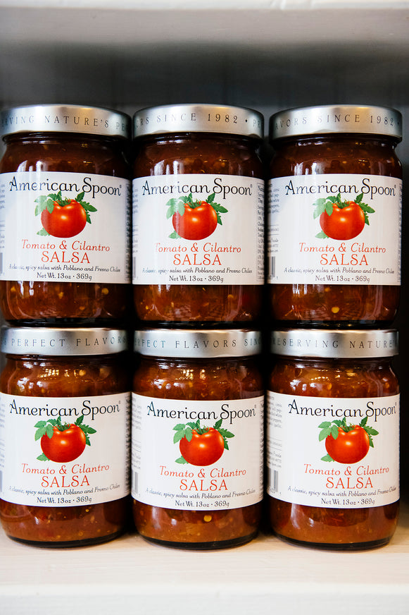 Jars of Tomato & Cilantro Salsa